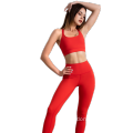 Woman Red Top And Legging Fitness Yoga Sets